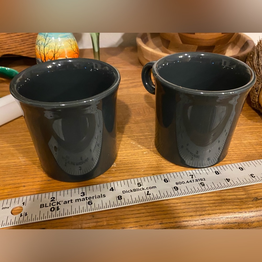2 Fiestaware Slate (discontinued) mugs